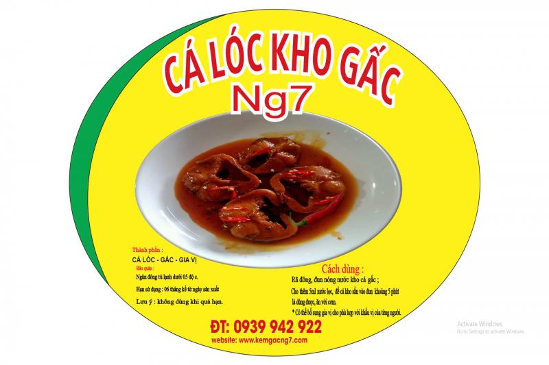 Cá lóc kho gấc Ng7